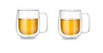 Double Wall Insulated Glass Cup Heat-Resistant(Pack of 2)