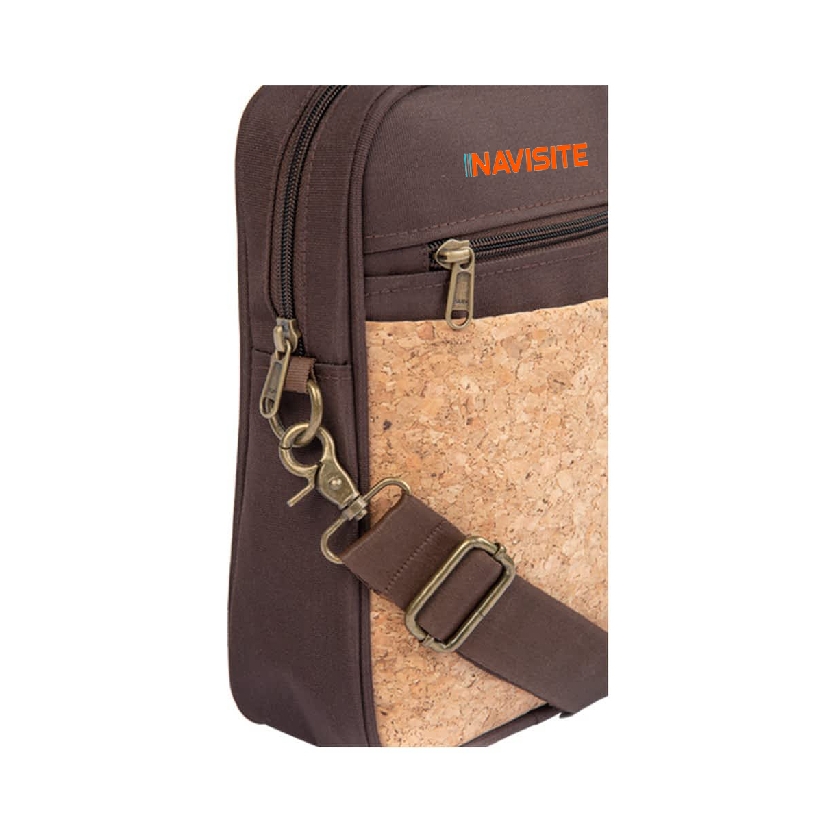 Eco-Friendly Cork Laptop bag With 2 Tone finish - Image 3