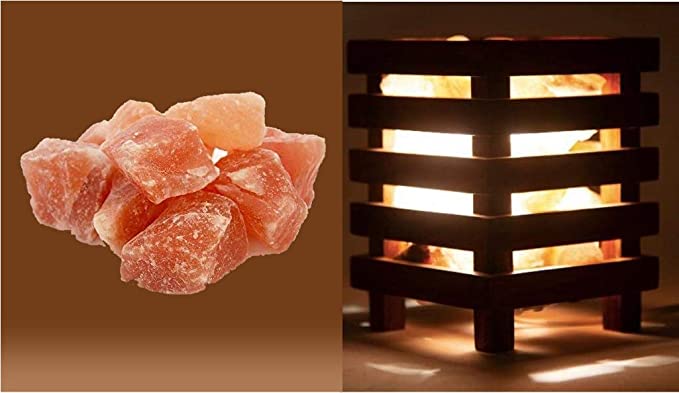 Mango Wood Himalayan Salt Lamp - Image 2