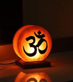 Brass OM Salt Lamp