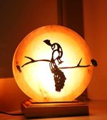 Brass Peacock Salt Lamp