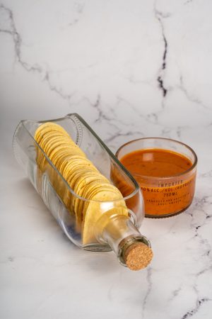 Stylish Serving platter from upcycled bottle -Transparent
