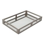 Silver Glass Tray