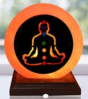 Seven Chakra Himalayan Rock Salt Lamp