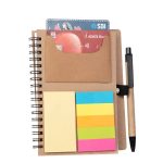 Eco Friendly Sticky Pad Notebook  With Clear Cover (With Pen)
