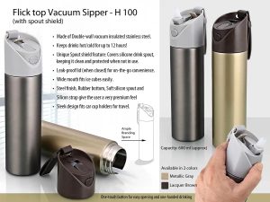 Vacuum Flask With Flick Open Top (600 Ml)