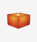 Himalayan Square Salt Tea Light Holder -1 Hole