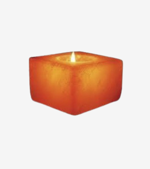 Himalayan Square Salt Tea Light Holder -1 Hole